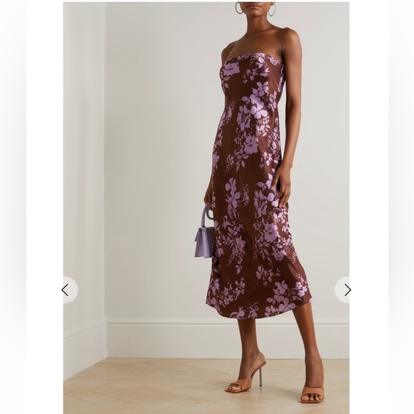 Reformation Dresses & Skirts - Reformation Joanne Strapeless silk midi dress